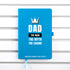 Personalised Dad The Legend A5 Notebook PER3377-BLU