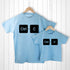 Personalised Daddy and Me Copy Paste Blue T-Shirts PER2903-M67