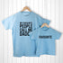 Personalised Daddy and Me Favourite People Blue T-Shirts PER2905-M67