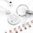 Personalised Day We Met Keyring PER4086-SIL