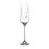 Personalised Hearts Champagne Flute with Swarovski Crystals
