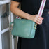 Personalised Elie Beaumont Mint Bag with Biscuit Strap