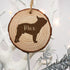 Personalised Engraved Dog Silhouette Christmas Tree Decoration PER2432-BUL