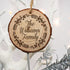 Personalised Engraved Wreath Family Christmas Tree Decoration