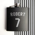 Personalised Football Shirt Hip Flask