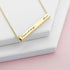 Personalised Forever and Always Horizontal Bar Necklace PER4308-GLD