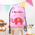 Personalised Girl's Classic Pink Waterproof Swim Bag TM236