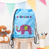 Personalised Girl's Sky Blue Waterproof Swim Bag TM266
