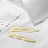 Personalised Gold Plated Secret Message Collar Stiffener PER178-SER