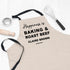 Personalised Happiness Is Luxury Linen Apron
