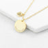 Personalised Heart and Disc Family Necklace PER3754-GLD