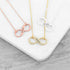 Personalised Infinity Twist Necklace PER4129-SIL