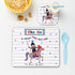 Personalised Kid's Brave Knight Placemat Set