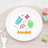 Personalised Kids Colourful Shapes Plastic Plate