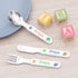 Personalised Kids Elephant Cutlery Set - Metal