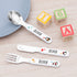 Personalised Kids Winter Penguin Cutlery Set - Metal