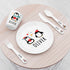 Personalised Kids Winter Penguin Plastic Dining Set