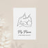 Personalised Line Art New Mum and Baby Feeding Print WPR221
