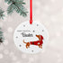 Personalised Little Dog Christmas Ornament