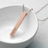Personalised Matt Vertical Bar Necklace PER3746-RGL