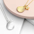 Personalised Matte Star and Drop Necklace PER3997-GLD
