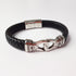 Personalised Men's Buckle Clasp Leather Bracelet