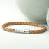Personalised Men's Leather Capsule Bracelet
