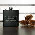 Personalised Merry Christmas Black Hip Flask