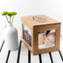 Personalised Mother's Love Midi Oak Photo Cube Keepsake Box