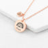 Personalised Rainbow Matte Heart & Disc Necklace PER4307-RGL