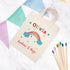 Personalised Rainbow Natural Party Bag