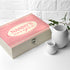Personalised Retro Chevron Recipe Box PER2668-PNK