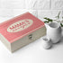 Personalised Retro Stripe Recipe Box PER2666-RED