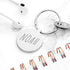 Personalised Round Keyring PER4081-SIL
