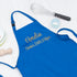 Personalised Santas Little Helper Childrens Blue Waterproof Apron PER5107
