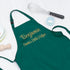 Personalised Santas Little Helper Childrens Green Waterproof Apron PER5105