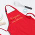Personalised Santas Little Helper Childrens Red Waterproof Apron PER5103