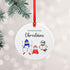 Personalised Snowman Family Christmas Ornament