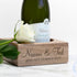 Personalised Solid Oak Champagne Holder