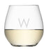 Personalised Stemless White Wine Glass for Weddings, Gifts and Special Occasions