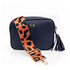 Personalised Vegan Leather Crossbody Bag in Navy