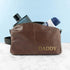 Personalised Vintage Style Wash Bag for Travel and Grooming Essentials