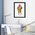 Personalised Watercolour Chimpanzee Football Print