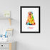 Personalised Watercolour Dog Yoga Print