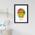 Personalised Watercolour Lion Wild Side Musical Print