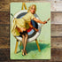 Pin Up Girl Archery - Metal Personalised Art Wall Sign