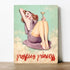 Prosecco Princess Sign - Pin Up Girl - Metal Sign