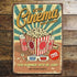Retro Cinema Movie Night  Metal Sign Plaque