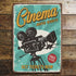 Retro Cinema Movie Night Metal Sign Plaque