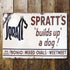 Spratt'S Dog Food - Metal Advertising Wall Sign